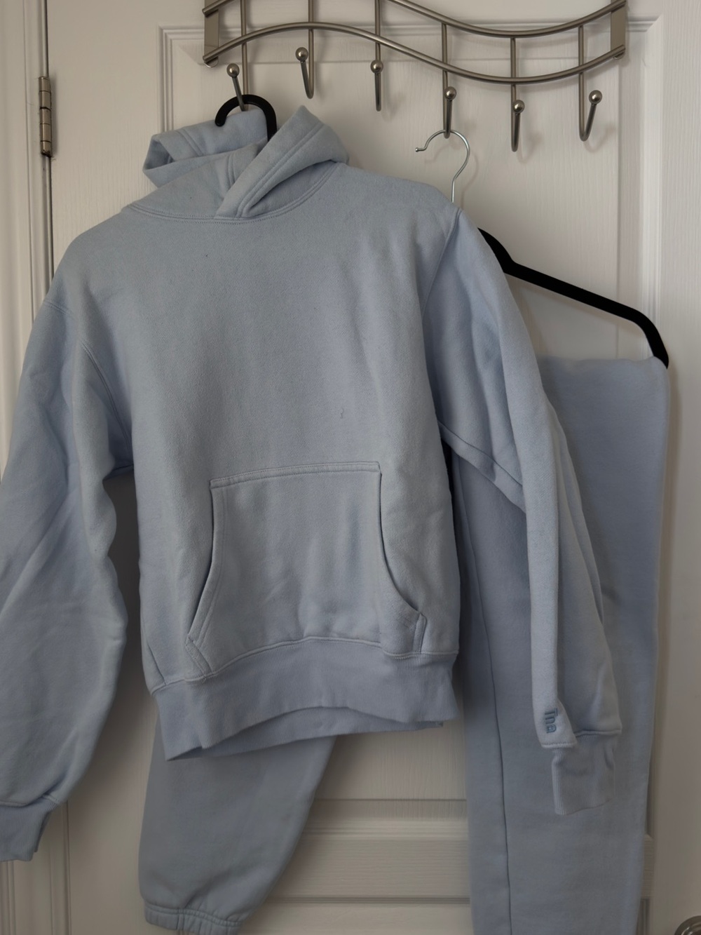 TNA Light Blue Track Sweatshirt & Joggers Set